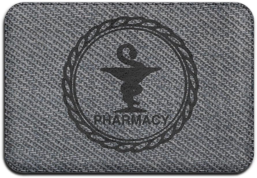 AXmaas Pharmacy Badge Snake Non-Slip in/Outdoor Doormats 4060 White
