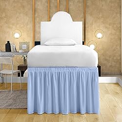 Mattress-Homes Ruffled Dorm Bed Skirt, Twin