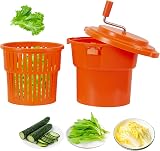 Hakka Brothers 10L Commercial Salad Spinner Lettuce Dryer Large 4 Heads view 1