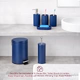 iTrend 6-Piece Matt Blue Bathroom Accessories Set 3L Pedal Waste Bin view 7