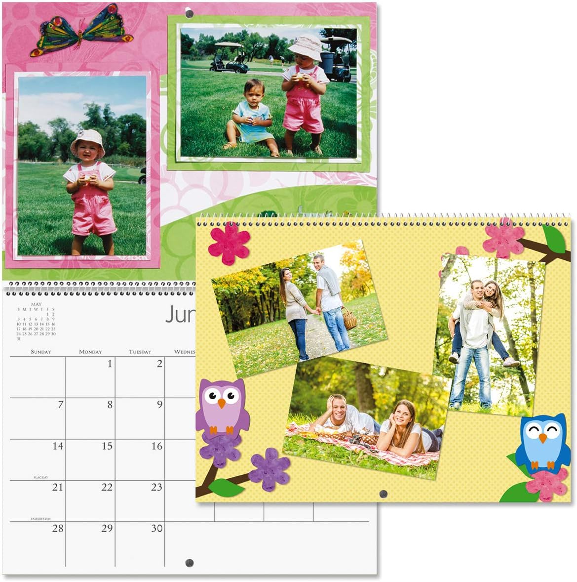 2020 White Pages Crafters' Calendar- 9" x 12" Closed, Add Your Own Photos
