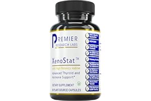 Premier Research Labs XenoStat - Thyroid Function & Hormone Support - with Chlorella, Hyssop Herb, Milk Thistle & Reishi Mushroom - Kosher - Vegan - 90 Plant-Source Capsules