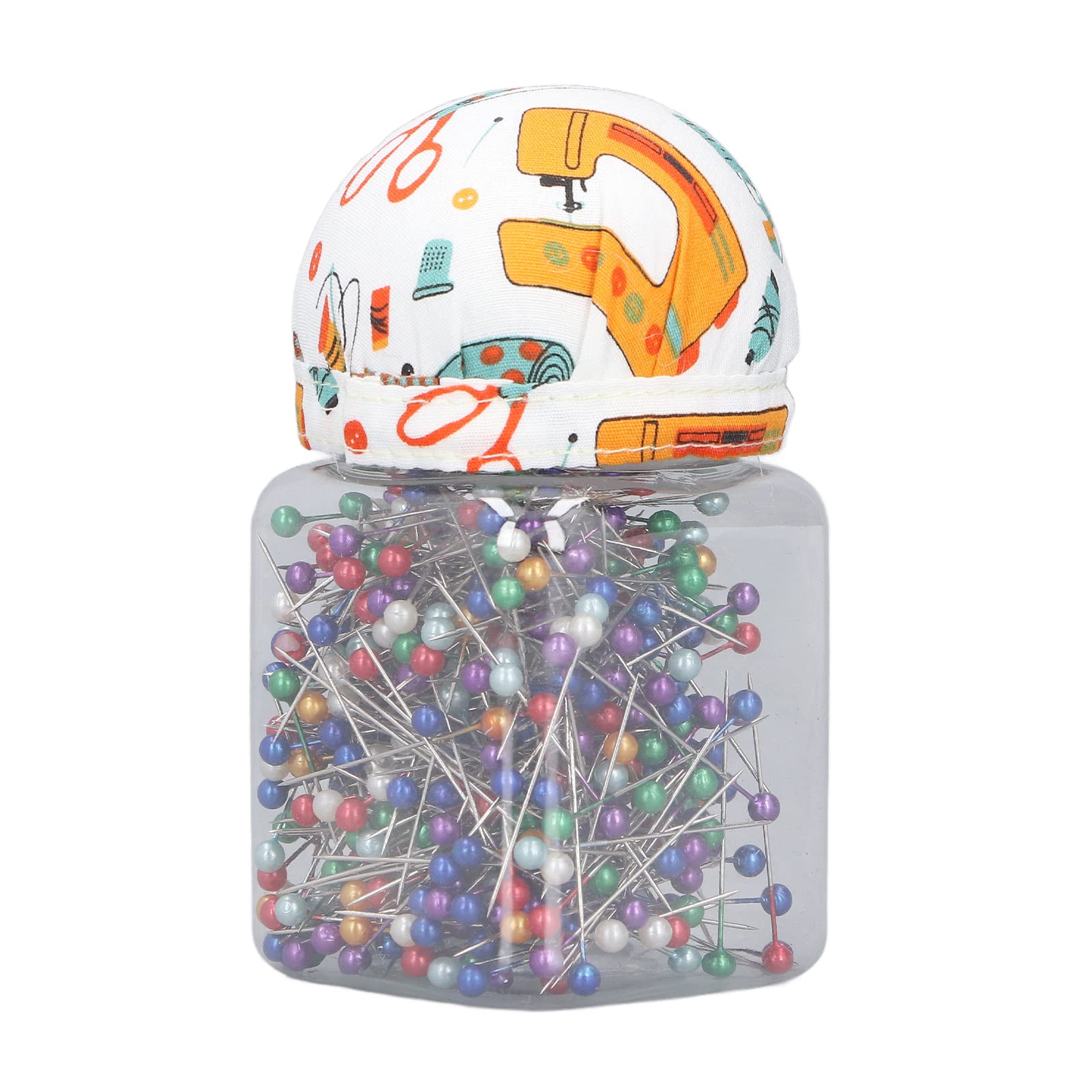 Sewing Pins 500PCS, Colorful Pearlized Ball Head Straight Pins with Storage Box and Pincushion for Dressmaking, Quilting, DIY Crafts, Home Sewing Projects