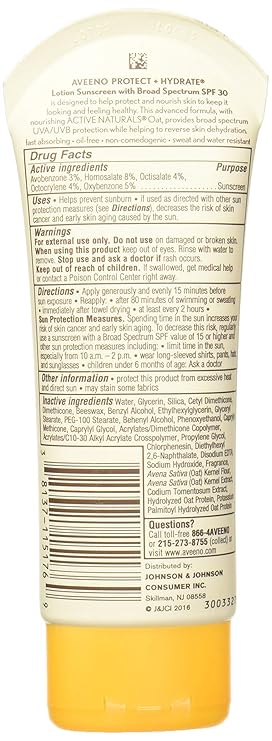 aveeno protect and hydrate sunscreen