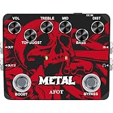 AFOT Heavy Metal Distortion Guitar Pedal, Realize the Sounds of Metal, Rock and Punk, Muff Top Boost Distortion Guitar Effect Pedal with 80s or 90s Metal Sounds and Earphone Useable Output Ture Bypass
