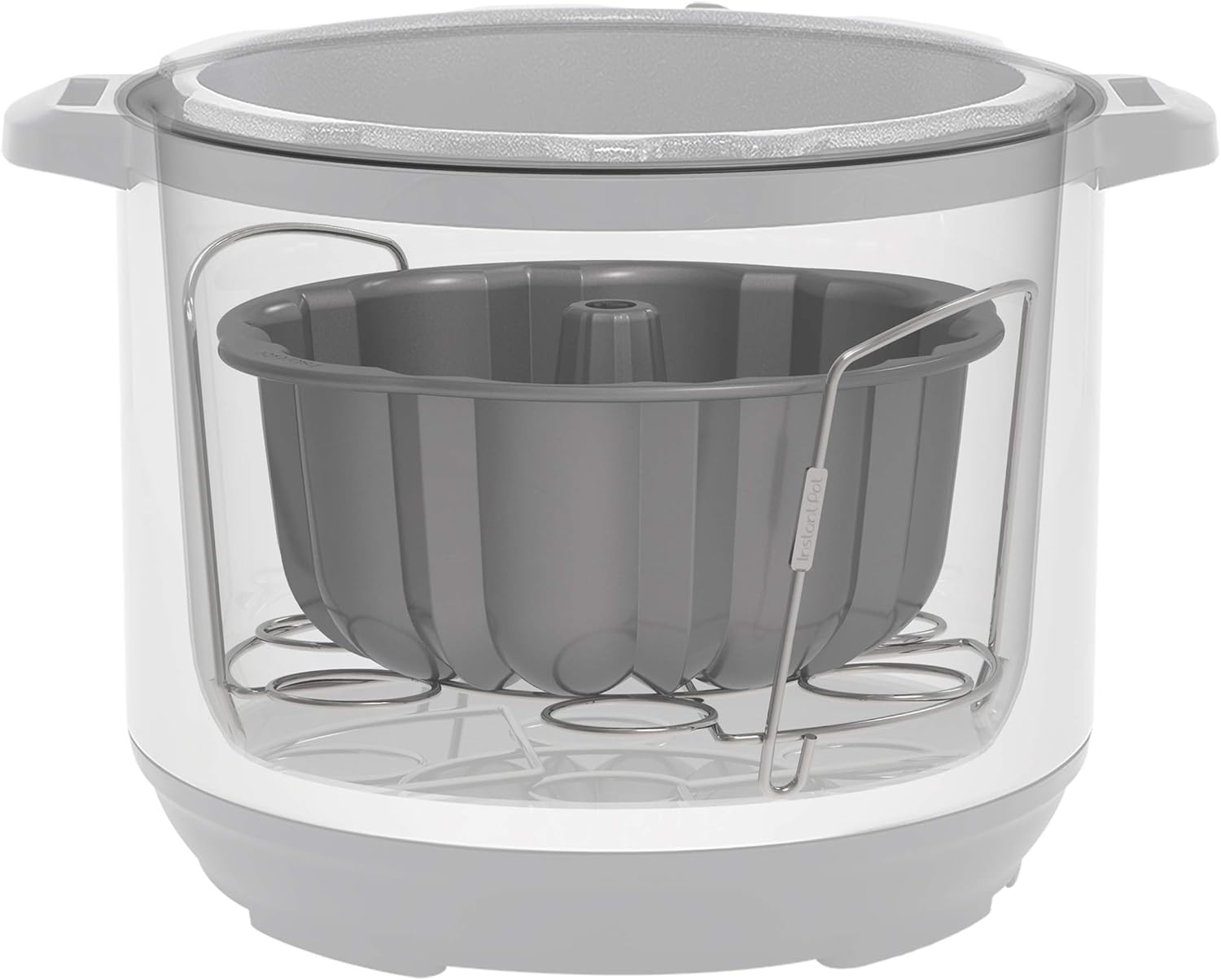 Instant Pot Official Fluted Cake Pan, 7-Inch, Gray: Kitchen & Dining