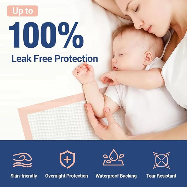 MKISS HEAVY DUTY BED PADS 40″ X 40″(40 COUNT), DISPOSABLE SUPER ABSORBENT INCONTINENCE UNDERPADS, EXTRA LARGE AND THICKEN CHUCKS PADS FOR ADULTS, CHILDREN, BABIES, ELDERLY AND PETS