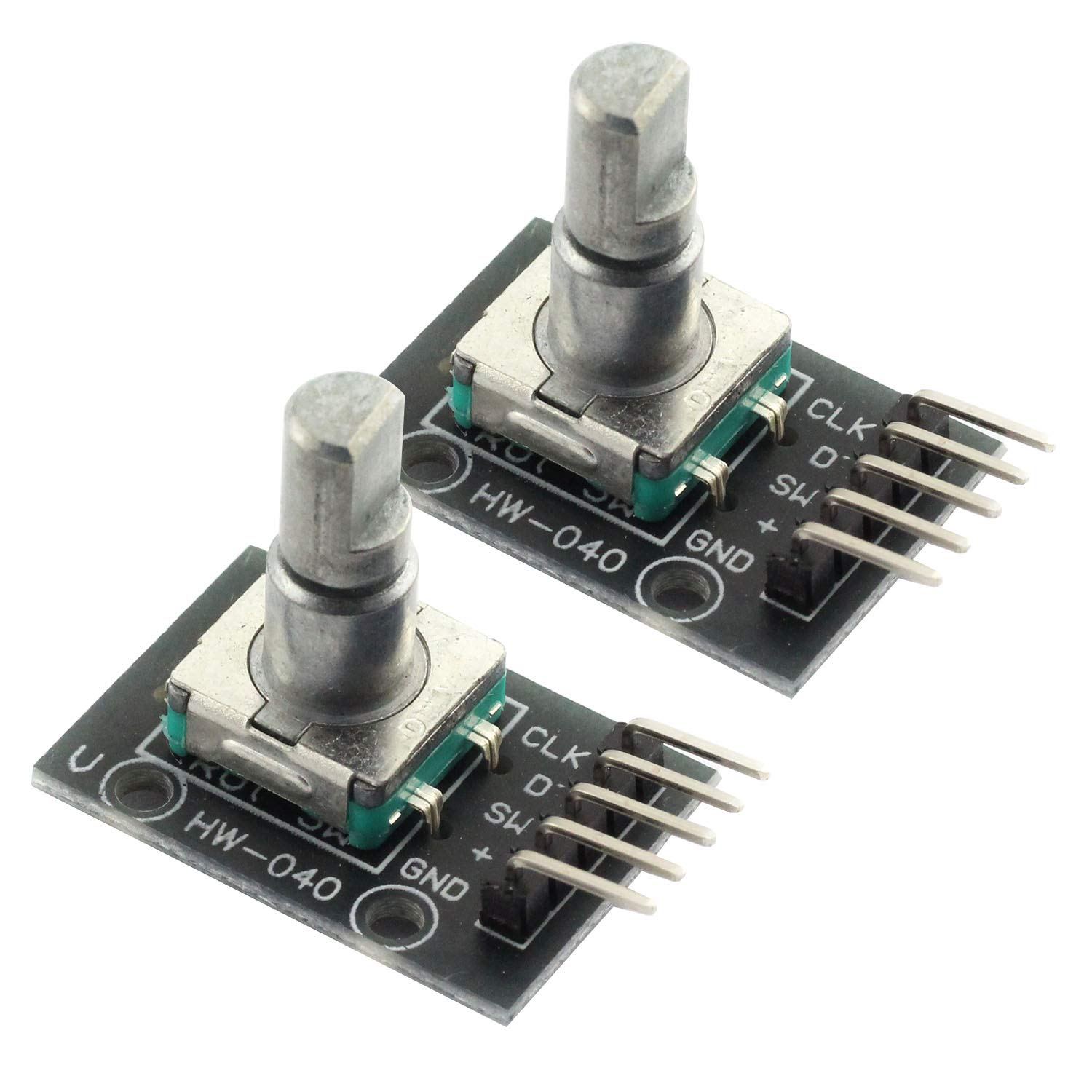 Maxmoral KY-040 Rotary Encoder Module, 2pcs 360 Degrees for Arduino Compatible
