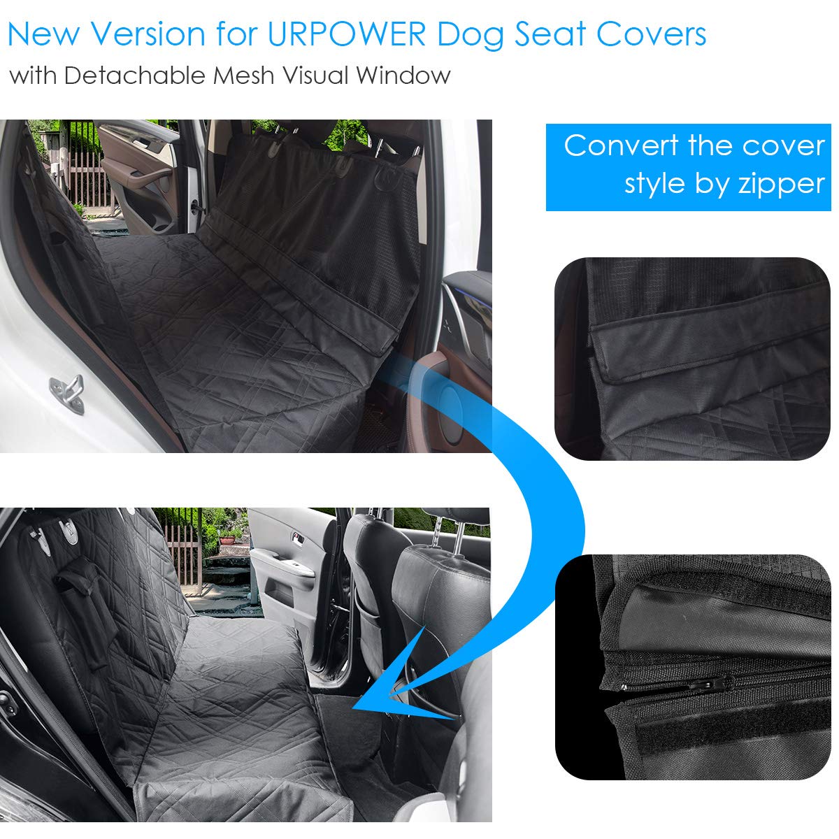 urpower waterproof car bench seat cover