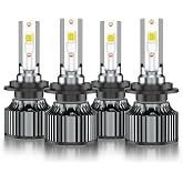for RAM ProMaster 1500/2500/3500 (2014-2022) High Low Beams Bulbs, 4 PCS | 300% Brighter White Lights, With Cooling Fan, Plug-n-Play, for Off-Road Use,Year:2014 2015 2016 2017 2018 2019 2020 2021 2022