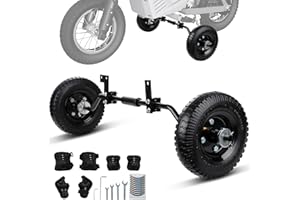 IUVWISN Dirt Bike Training Wheels Fully Adjustable 49cc 50cc Universal for Razor MX125 MX350 MX400 PW50 TTR50 CRF50 XR50 Z50 