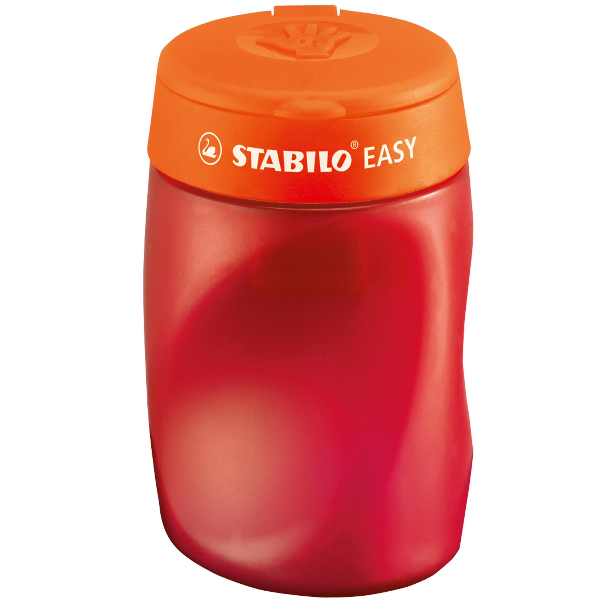 Ergonomic Container Sharpener - STABILO EASYsharpener - 3 in 1 - Right-Handed - Orange