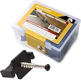 ManCoda Hidden Deck Fasteners for Composite Decking Board, Universal Hidden Fasteners with Stainless Steel Screws, Composite Decking Clips for Wood Deck Framing, 90 Per Box for 50 SQ.FT.