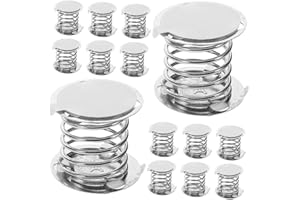 Beatifufu 20pcs Metal Spring Base for Dolls Wobble Springs Double-Sided Adhesive for Shaking Head Dolls Toy