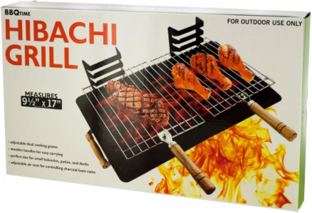 StarSun Depot Hibachi Grill Set of 4, [Barbecue, BBQ Grills Screens & Baskets