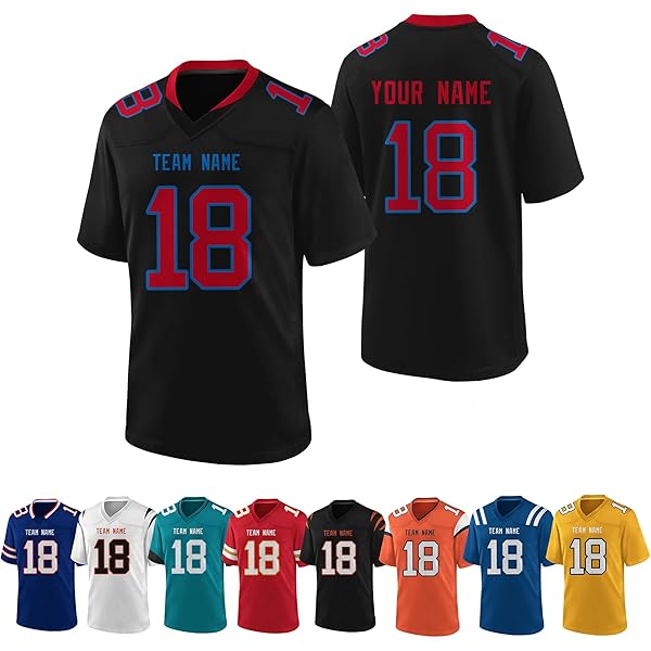 Custom Football Jersey Personalized Team Name Number Practice Jerseys Customized Football Shirt For Men Youth Women Kids | Philippines - View #2