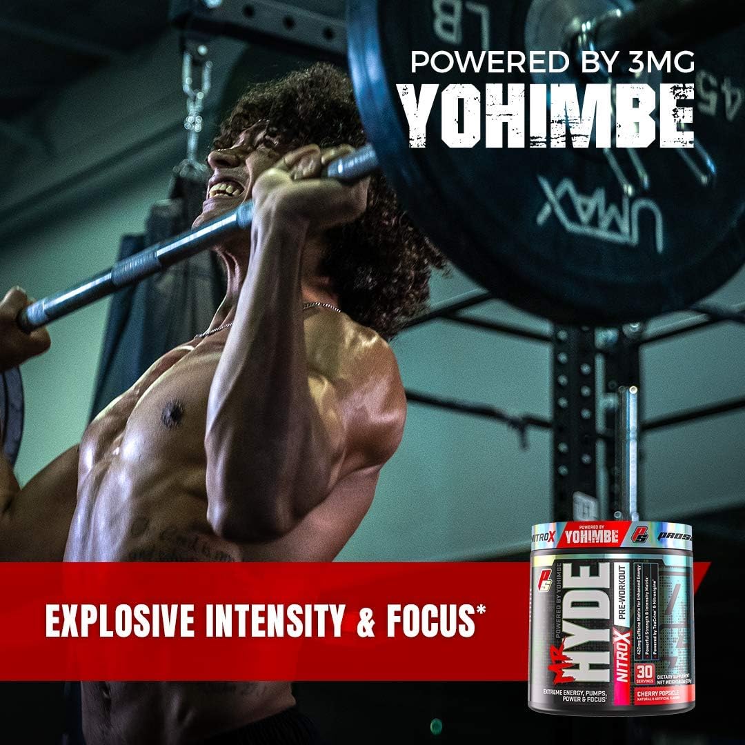 ProSupps® Mr. Hyde® NitroX Pre-Workout Powder Energy Drink - Intense Sustained Energy, Pumps & Focus with Beta Alanine, Creatine & Nitrosigine, (30 Servings, Pixie Dust): Health & Personal Care