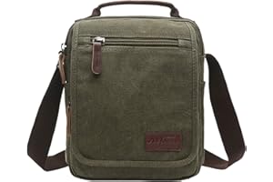 mygreen Small Canvas Crossbody Shoulder Bag Messenger Bag Work Bag