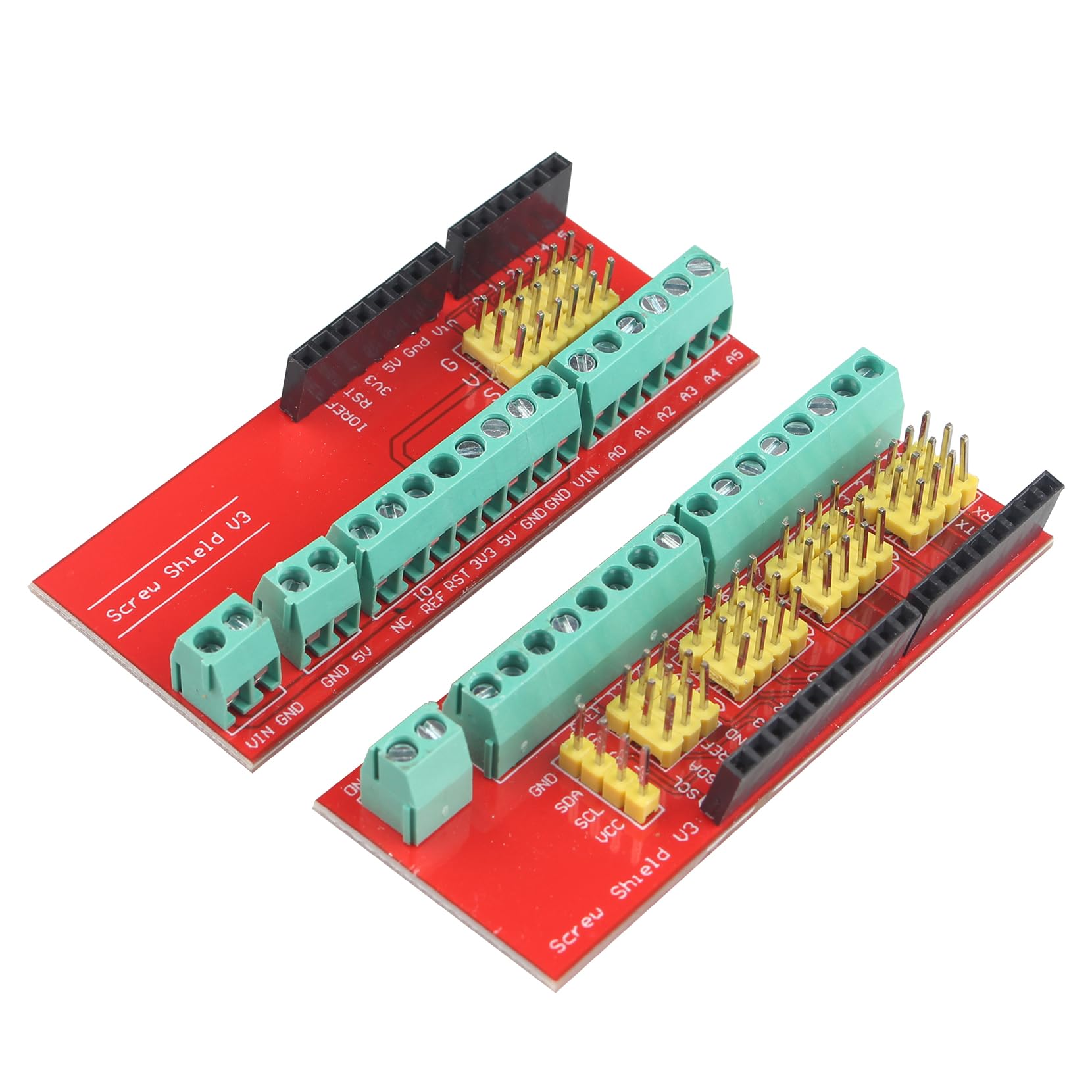 Jopto Screw Shield V3 Terminal Expansion Board, Interactive Media Module Accessory for DIY Electronic Components Compatible with UNO R3