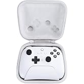 Aenllosi Hard Case for 8Bitdo Ultimate2 2.4g Mobile Gaming Controller,White | EVA case construction, Water-resistant, Carry handle,Bluetooth Wireless Controller and Charging Dock Organizer, Case only
