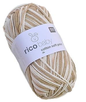 Babywolle Rico Baby Cotton Soft Print dk Farbe 09 Wolle zum Stricken & Häkeln