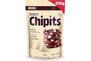CHIPITS Hershey's Chocolate Chips for Baking, Baking Ingredients, Baking Chocolate, Pure White Creme, 835g