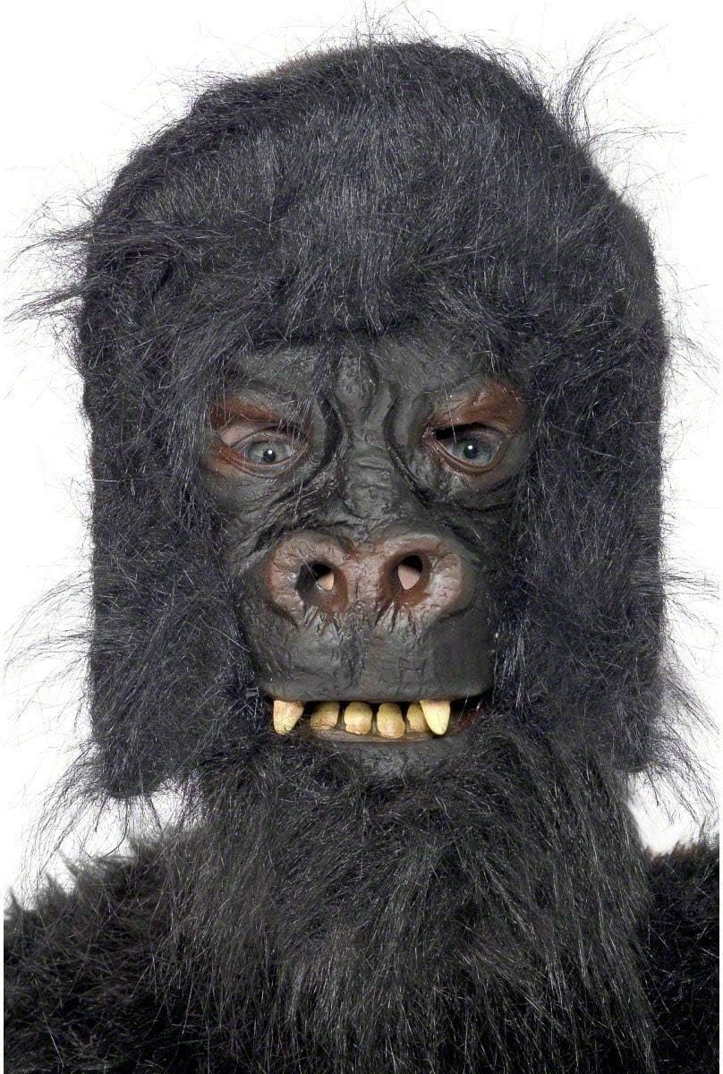 GORILLA MASK/MOVABLE JAW MENS HALLOWEEN FANCY DRESS Amazon.co.uk