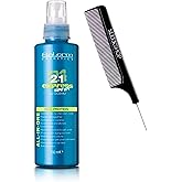 SALERM Cosmetics 21 Express Spray Instant All-In-One Conditioner (w/Sleek Comb) Salerm21 B5 Hair Conditioner Silk Protein (5.04 oz / 150 ml)