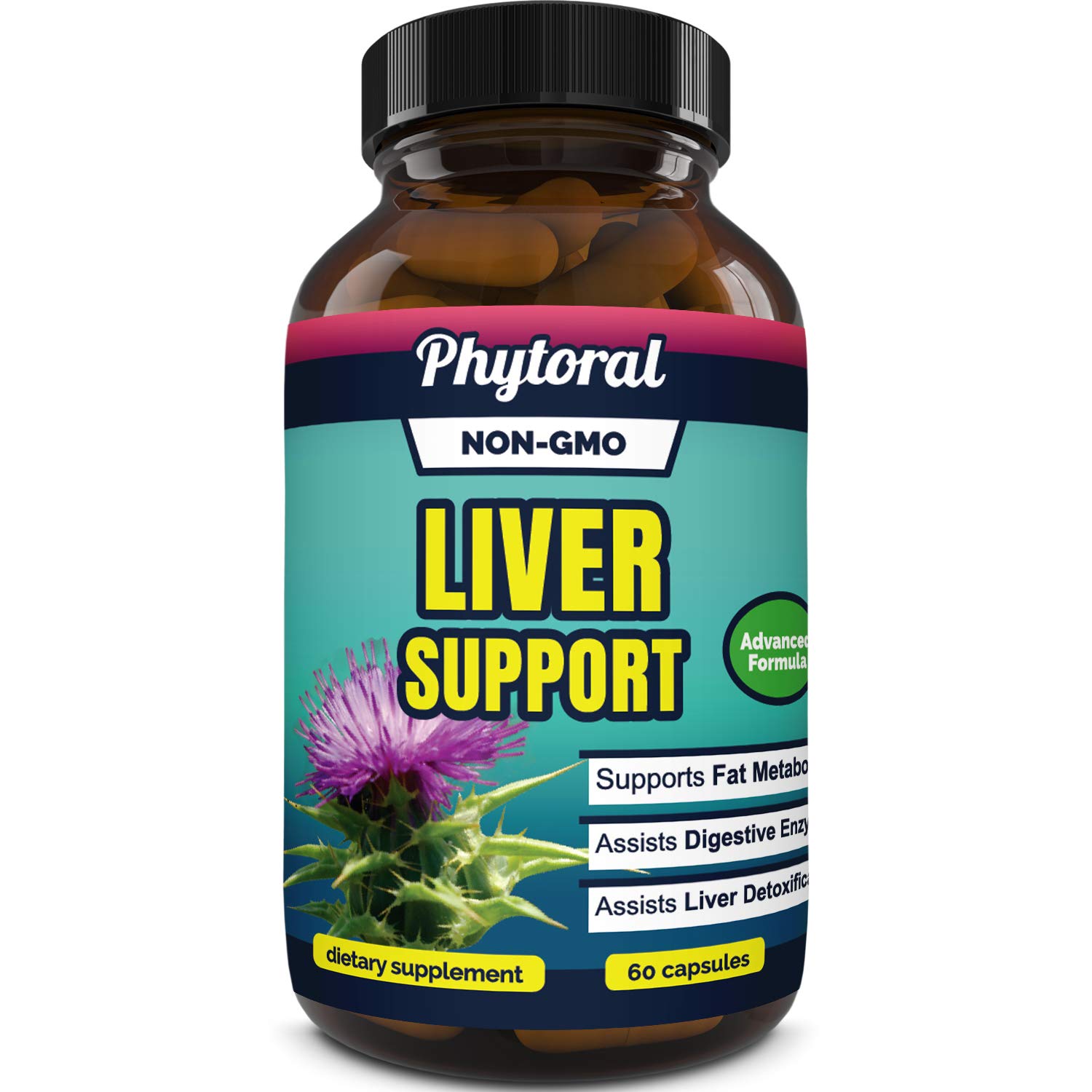 Phytoral Natural Liver Support Supplement with Zinc for Immune Support