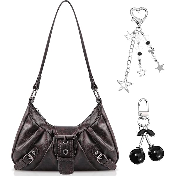 Sindlloger Y2K Punk Shoulder Bag for Women Handbag Shoulder Purse
