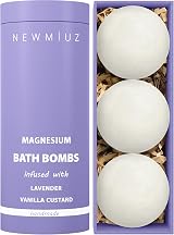 New Miuz Lavender Vanilla Magnesium Bath Bomb Sensitive Skin Shea Butter view 1