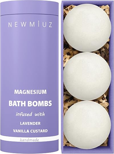 New Miuz Lavender Vanilla Magnesium Bath Bomb Sensitive Skin Shea Butter