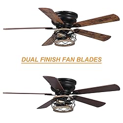 Parrot Uncle Ceiling Fans with Lights and Remote