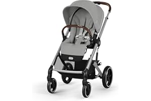 Cybex Balios S Lux Stroller, Travel System Ready, Ergonomic Near Lie-Flat Recline, Reversible Seat, One-Pull Harness, All-Ter