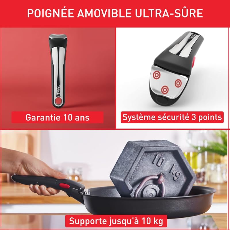 - Ingenio Unlimited On Lot de 2 Poêles 22 et 26 cm -amovible — photo 5 sur 7