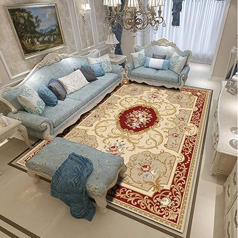 Amazon カーペット ドアマット 玄関マット 欧式古典 薔薇柄 60 90 オリエンタルスタイル ウォッシャブル 折り畳み可能 模様替え 防音 カーペット 洗濯機丸洗い カラー 華やか ラグ マット 夏 リビングルーム 家庭用品飾り ラグマット ラグ カーペット オンライン通販