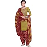 Ladyline Pashmina Salwar Kameez Miroir Imprimé Pour Femme - Ensemble 3 Pièces Hiver
