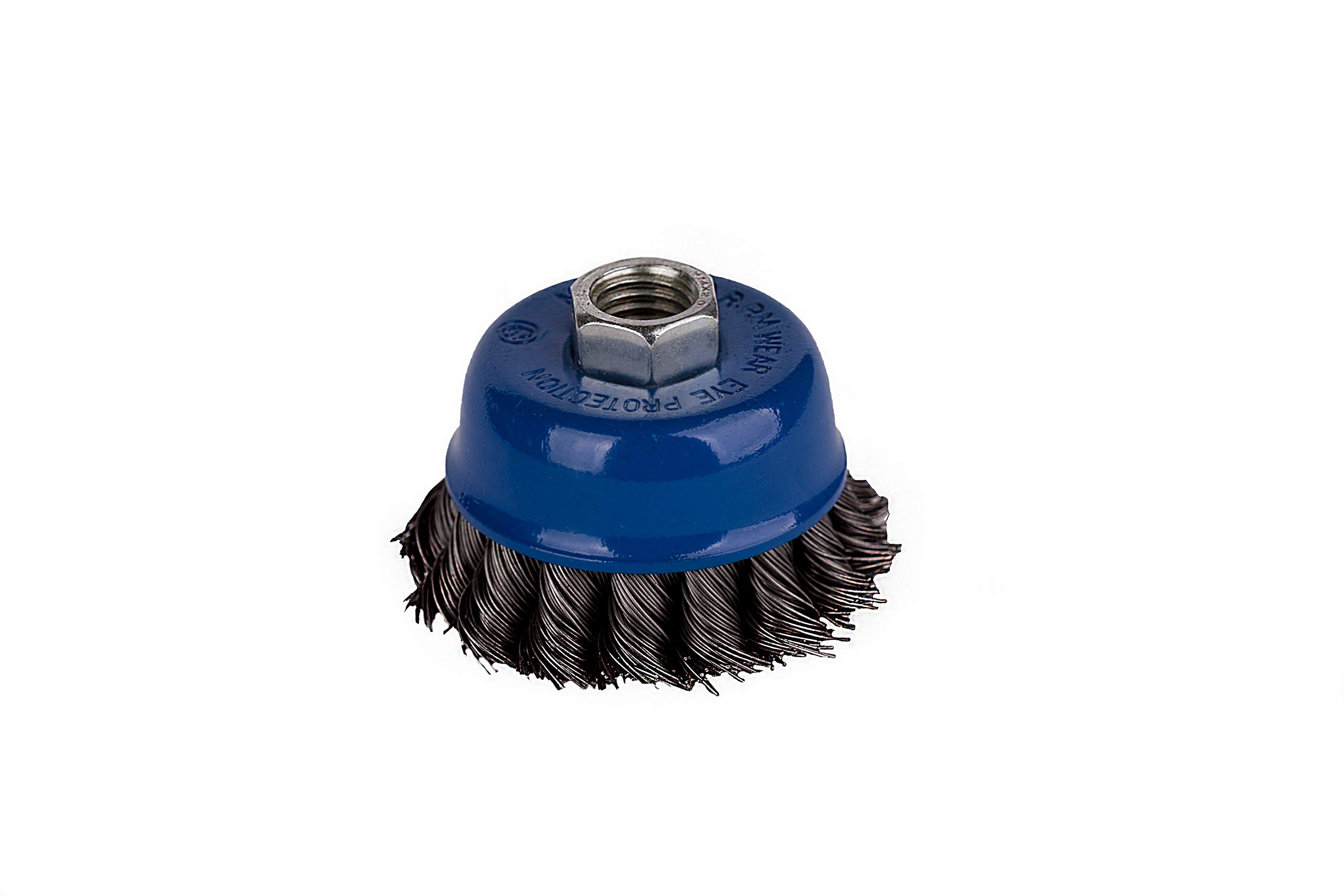 4 x Cup Brushes Diameter 65 mm - Braided Grinding Brush - M14 x 2 Wire Brush / Pot Brush / Wire Brush