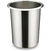 Winco 1.25 qt Stainless Steel Bain Marie | Bent rim, Great for Hot Holding, Soups, Sauces and Steam Tables