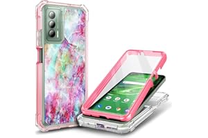 WDHD Designed for Cricket Outlast Phone Case, ATT Jetmore Case with [Built-in Screen Protector], Full-Body Protective Shockproof Rugged Bumper Cover Case (Fantasy)