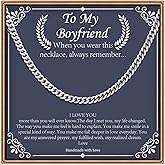 IEFLIFE Gifts for Men - Silver/Black/Gold Chunky Cuban Link Chain for Men, Fathers Day Graduation Gifts for Him Dad Son Grandpa Step Dad Uncle