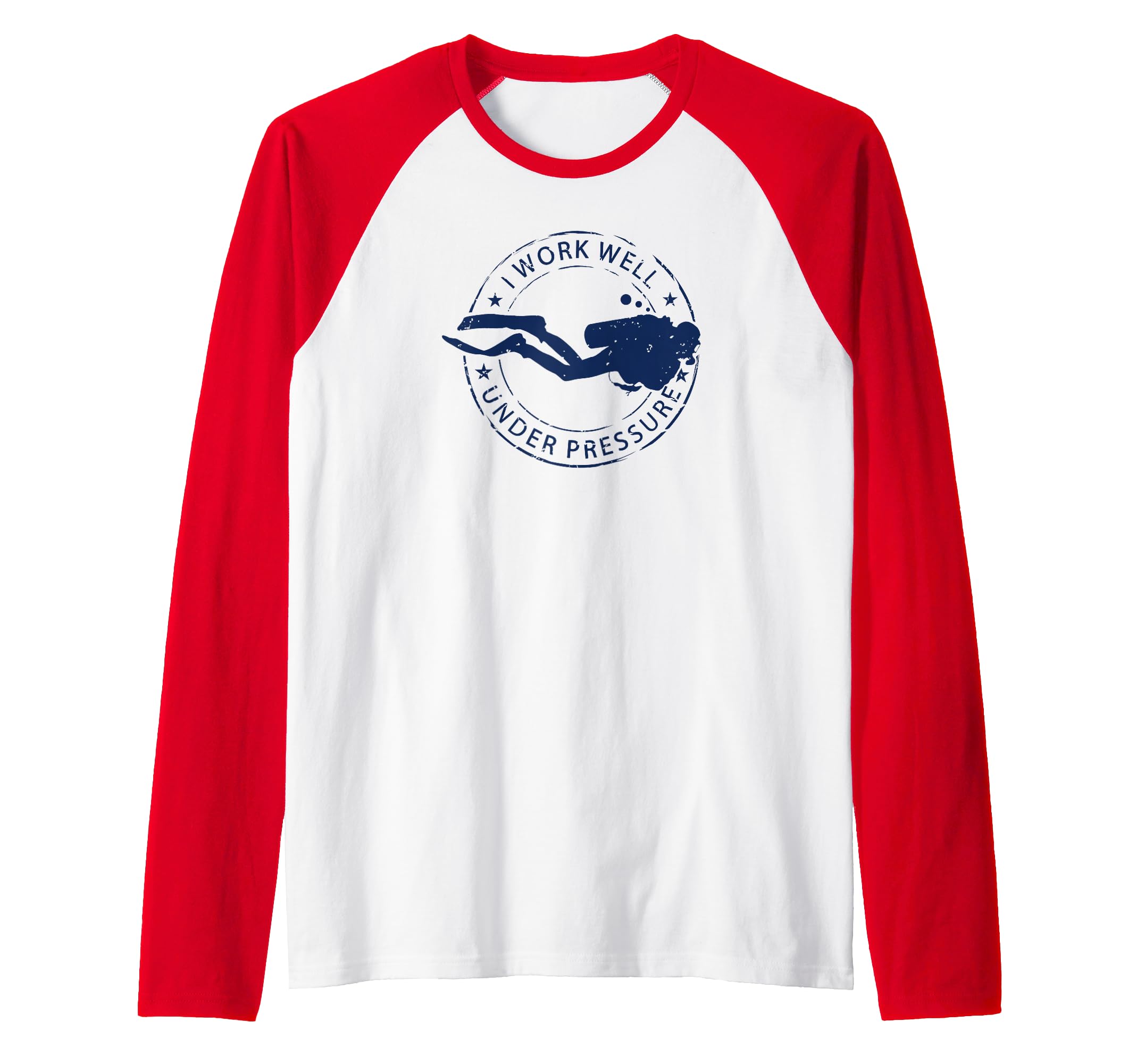 Scuba Diving Gear Scuba Diving Equipment Dive Raglan Baseball Tee