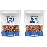 Happy Belly Pecan Halves, 16 ounce | No Added Salt | Pack of 2