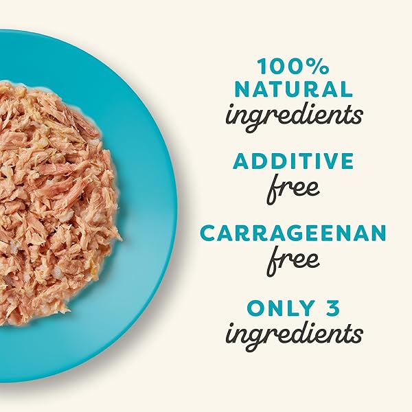 APPLAWS NATURAL WET CAT FOOD, LIMITED INGREDIENT CANNED WET CAT FOOD, TUNA FILLET IN BROTH, 2.47OZ CANS