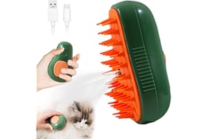 WITIFIG Cat Steam Brush, 3 in 1 Pet Steam Brush, Electric Steamy Cat Brush, Steam Cat Brush Silicone Self Cleaning Cat Steam Brush for Shedding, Massage, and Clean