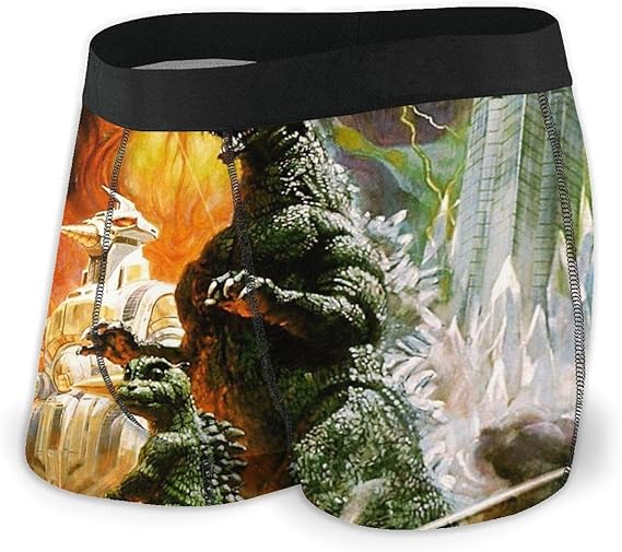 Godzilla Vs Mechagodzilla Boxer Briefs Underpants Print Breathable