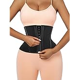 Atbuty Short Torso Waist Trainers Cincher Corset Underbust Body Shaper Latex Sport Girdle
