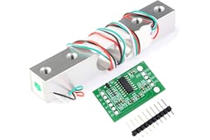 ALAMSCN Digital Load Cell Weight Sensor + HX711 Weighing Breakout Board AD Module Pressure Sensors for Arduino DIY Electronic Portable Kitchen Scale (1KG+HX711)