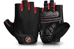 MOREOK Cycling Gloves Bike Gloves for Men/Women-[Breathable Anti-Slip 5MM Gel Pad] Biking Gloves Half Finger Road Bike MTB Bicycle Gloves-for Cycling/Fitness/Motorcycle/Gym/Outdoor Sports
