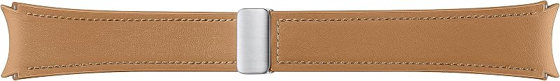 Samsung Galaxy Watch D-Buckle Hybrid Eco-Leather Band Camel Wide M/L